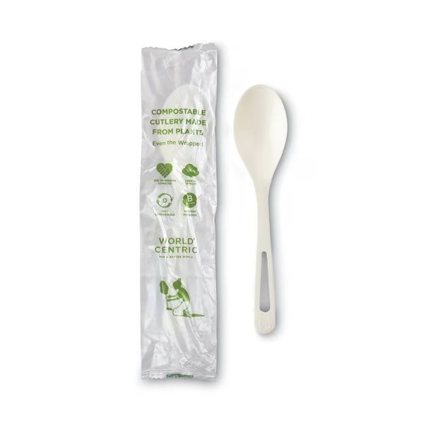 TPLA Compostable Cutlery, Spoon, 6